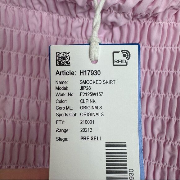 ADIDAS | NEW Pink Smocked Bubble Mini Skirt SAMPLE Women’s Size Small - Picture 8 of 10
